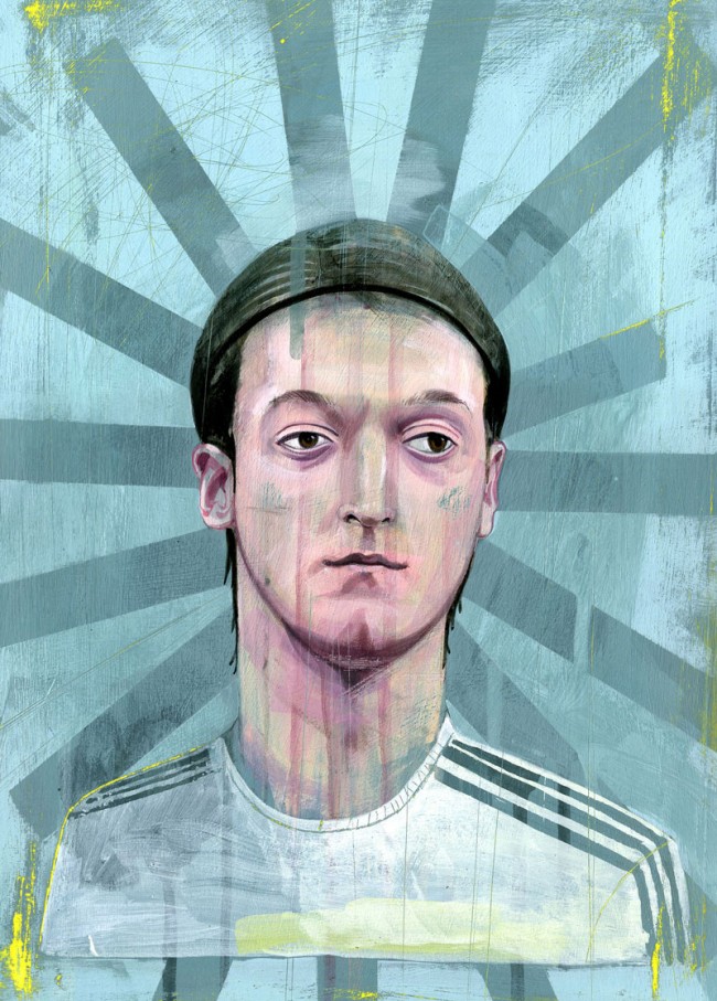 »Mesut Özil« für 11 Freunde, 2012. » - KR_130222_Hendrik_Jonas_11FREUNDE-Mesut__zil-650x907