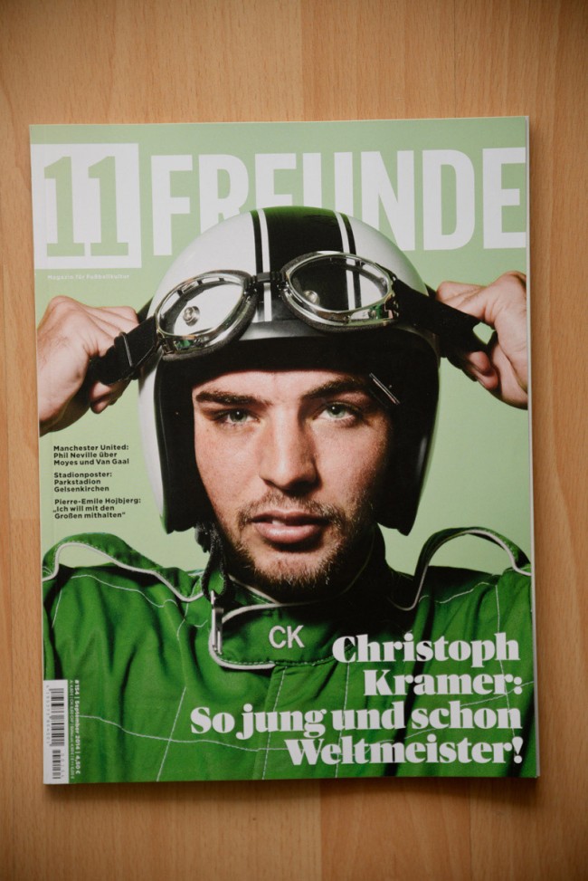 Cover und Editorial für 11 Freunde mit Christoph Kramer