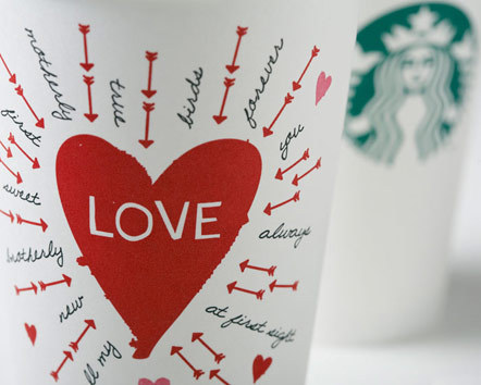 Bild Starbucks Valentinsaktion