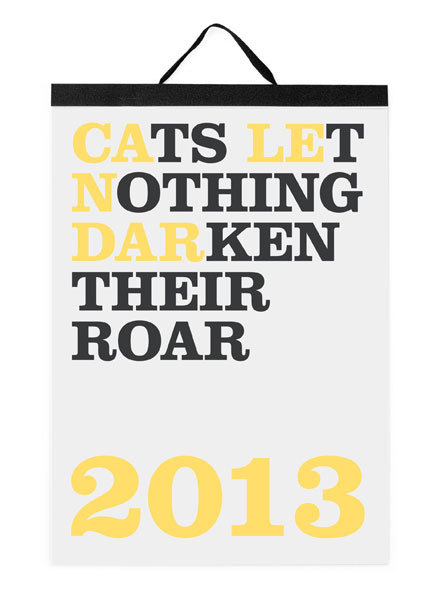 Bild Cats let nothing darken their roar 2013