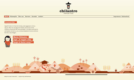 Bild Chilantro Webseite