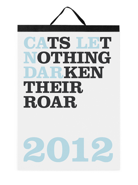 Bild Cats let nothing darken their roar Kalender 2012