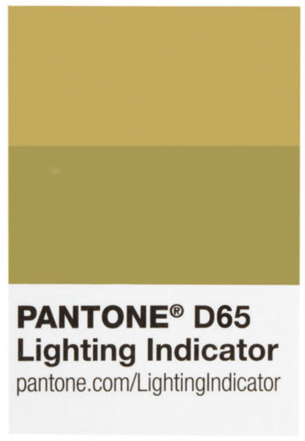 Pantone D65 Lighting Indicator