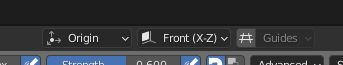 Screenshot des Auswahltools für den Blender 3d cursor