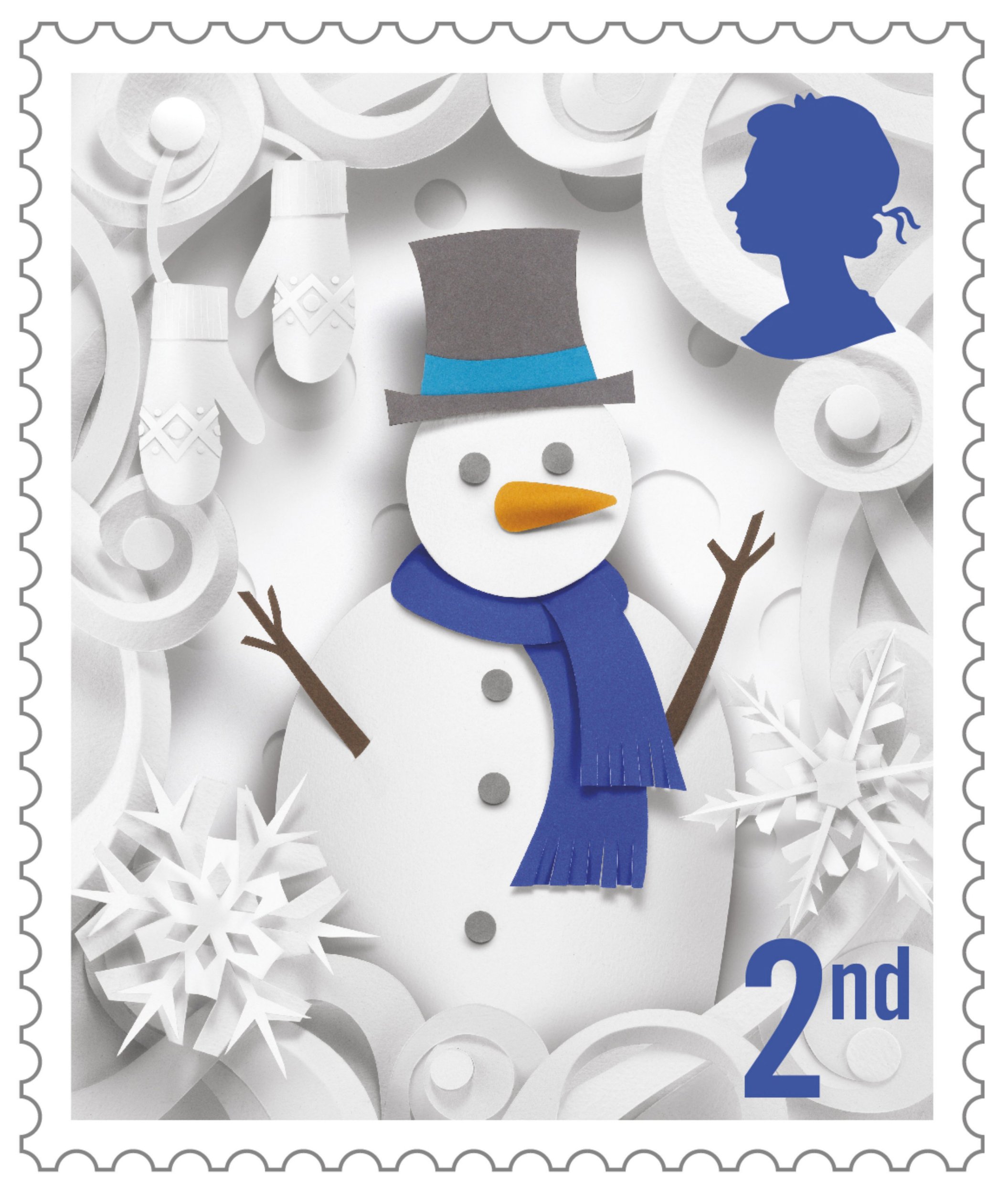 Royal Mail undated handout photo of one of the six 2016 Christmas Special stamps which were crafted by Manchester based artist, Helen Musselwhite, using paper cut-outs which were then photographed. PRESS ASSOCIATION Photo. Issue date: Tuesday November 8, 2016. The stamps are on sale from Tuesday. See PA story CONSUMER Stamps. Photo credit should read: Royal Mail/PA Wire NOTE TO EDITORS: This handout photo may only be used in for editorial reporting purposes for the contemporaneous illustration of events, things or the people in the image or facts mentioned in the caption. Reuse of the picture may require further permission from the copyright holder.