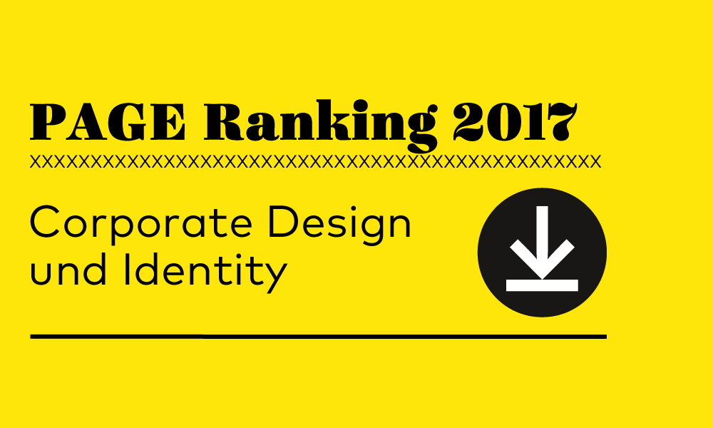 Corporate Design, Corporate Identity, PAGE Ranking