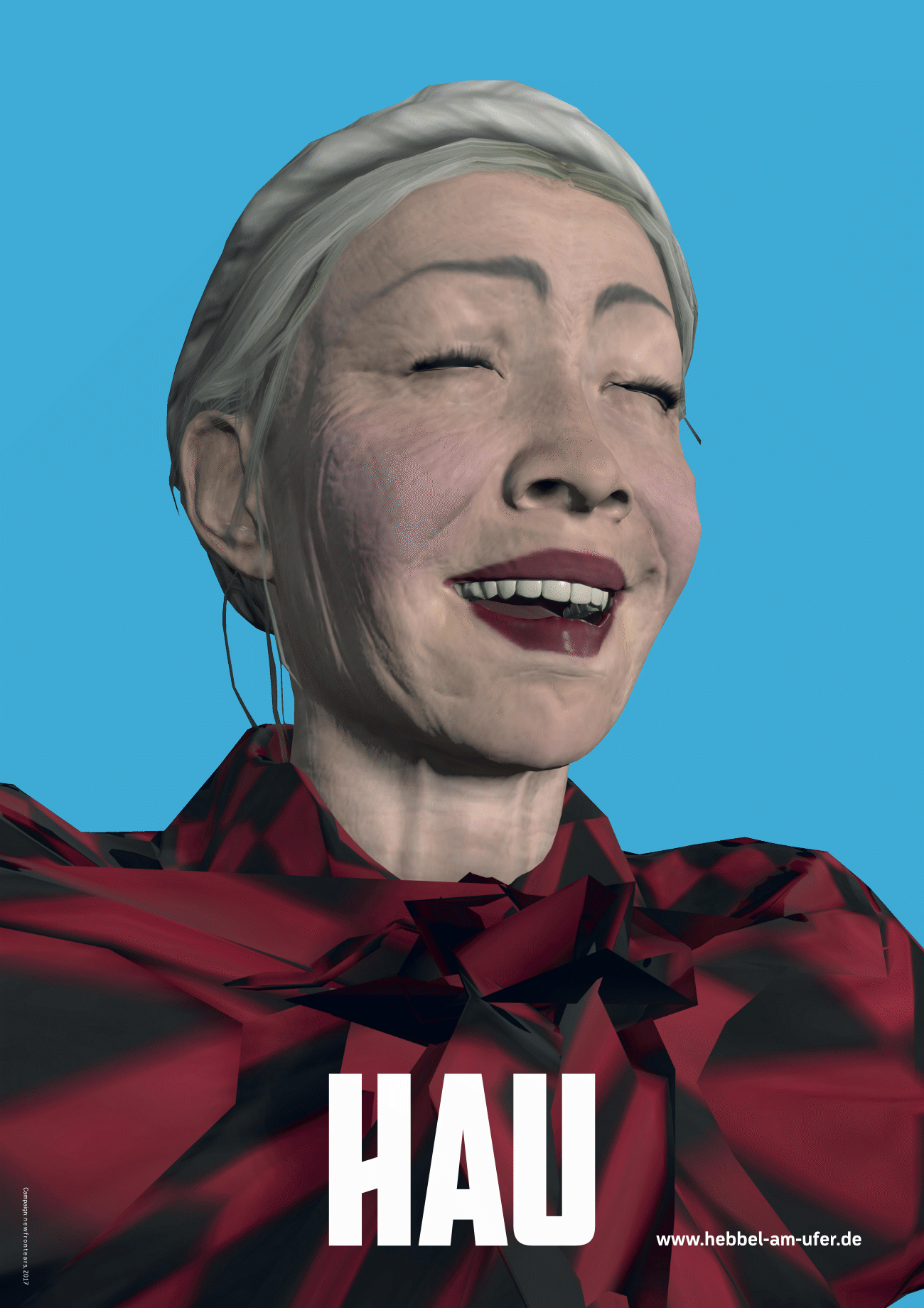 HAU, Hebbel am Ufer, Kampagne, Plakat, 3D, Newfrontears