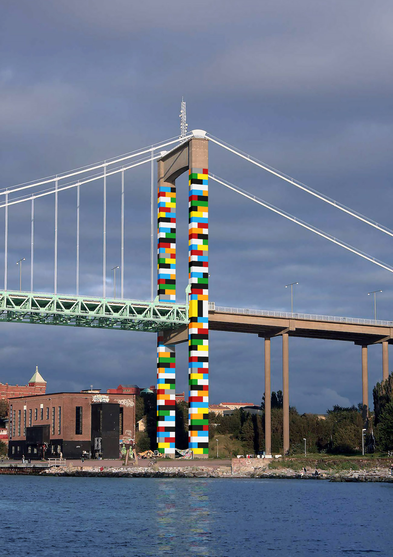 Lego Brücke Let's Color Gothenburg