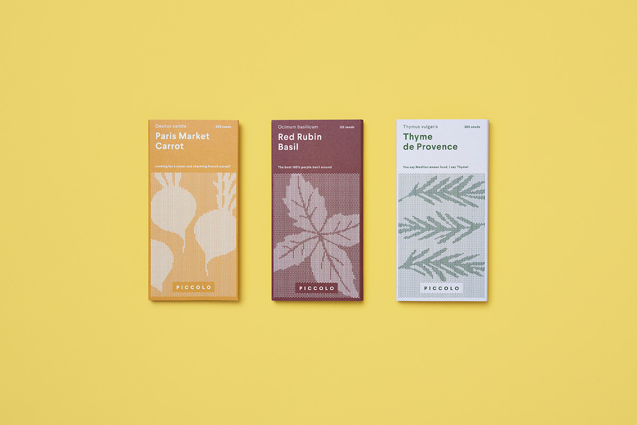 Here Design: Packaging Design für Piccolo-Samen
