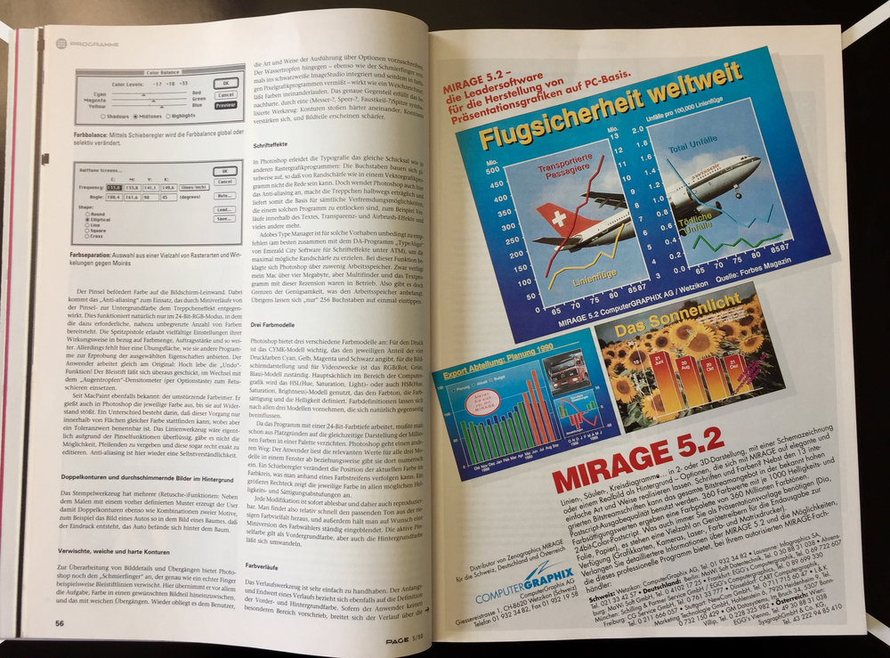 30 Jahre Photoshop PAGE Mai 1990 Aufmacher