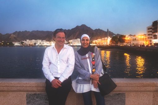 Tobias Phleps und Majdoleen Till von Superunion in Maskat, der Hauptstadt des Oman