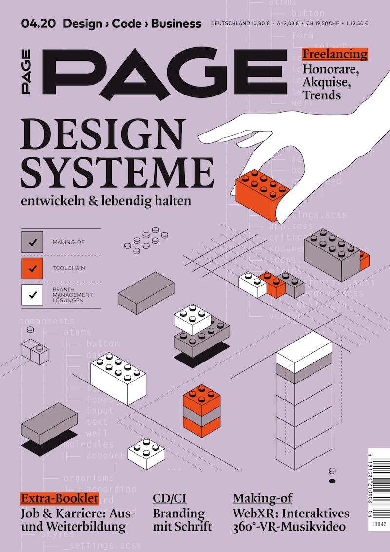 Cover PAGE 04.2020, Branding, Projektmanagement, Corporate Identity, Design, UI Design, Digital Design