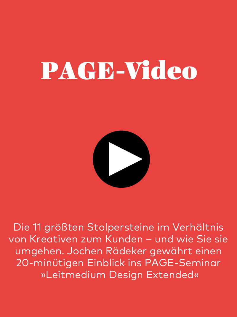 Produkt: 20-minütiges PAGE-Video mit Jochen Rädeker