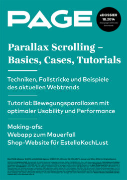 Produkt: Download PAGE - Parallax Scrolling – Basics, Cases, Tutorials - kostenlos