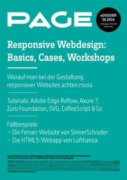 Produkt: Download PAGE - Responsive Webdesign - Basics, Cases, Workshops - kostenlos