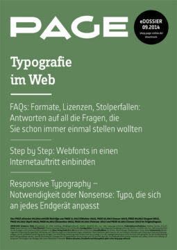 Produkt: eDossier »Typografie im Web«