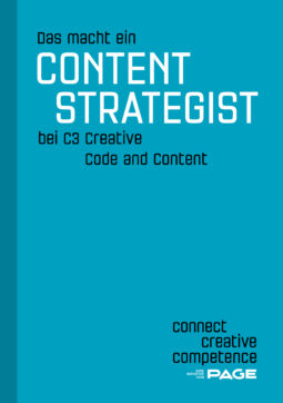 Produkt: Digitales Sonderheft Das macht ein Content Strategist bei C3 Creative Code and Conten