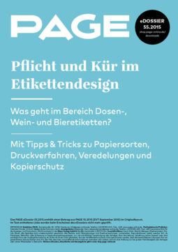 Produkt: PDF-Download: eDossier: »Pflicht und Kür im Etikettendesign«