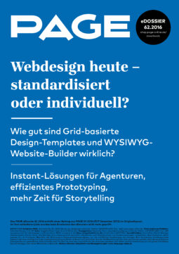 Produkt: Download PAGE - Webdesign heute – standardisiert oder individuell - kostenlos