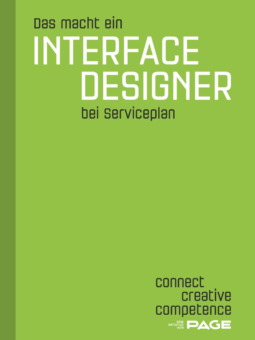 Produkt: PAGE - Connect Booklet - Das macht ein Interface Designer bei Serviceplan