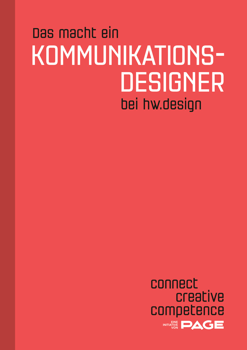 Produkt: Booklet »Das macht ein Kommunikationsdesigner bei hw.design«