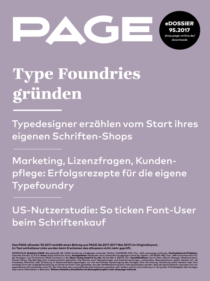 Produkt: eDossier »Type Foundries gründen«