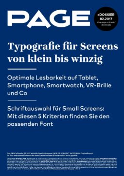 Produkt: eDossier »Typografie für Screens von klein bis winzig«