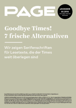 Produkt: PDF-Download: eDossier: »Goodbye Times! 7 frische Alternativen«