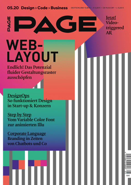 PAGE 05.2020, Webdesign, UX Design, UI Design, Corporate Design, Branding