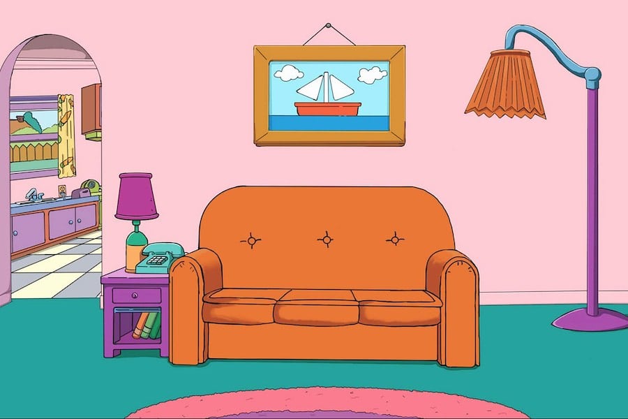 zoom background-bild simpsons wohnzimmer