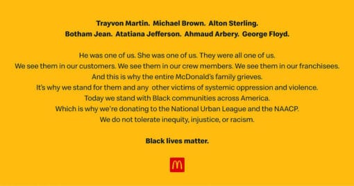 One Of Us Mcdonalds Positioniert Sich Gegen Rassismus Page Online