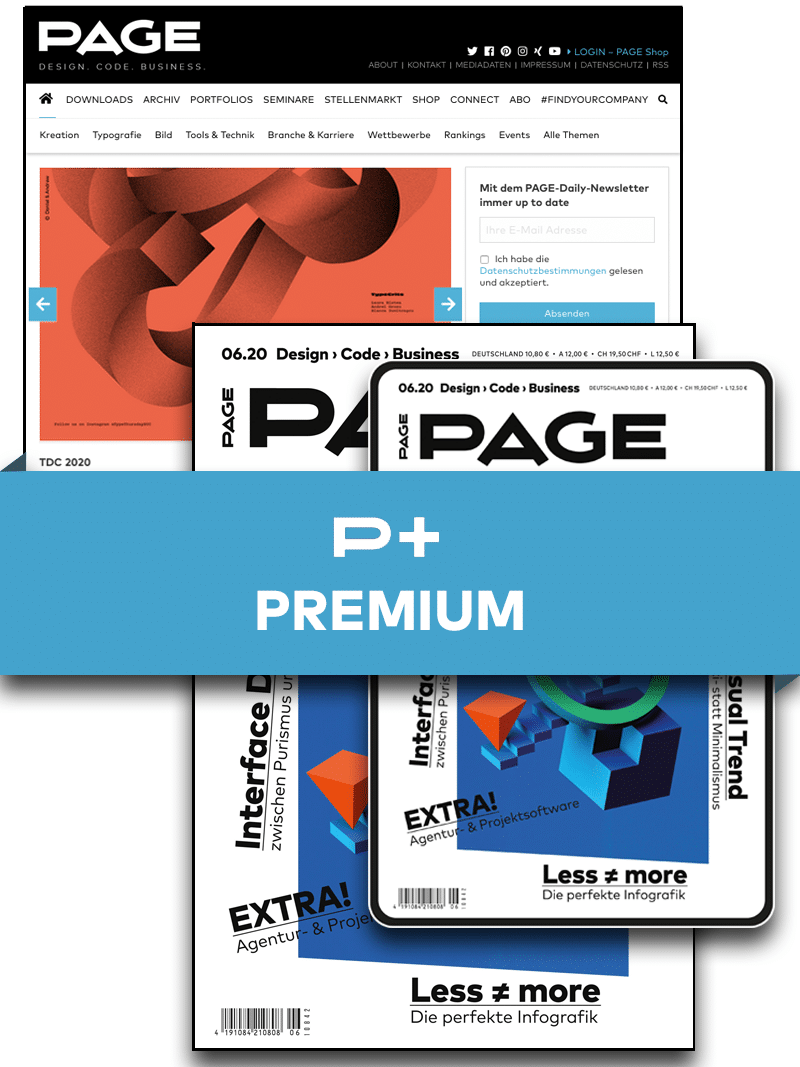 Produkt: PAGE+ Premium im Jahresbezug