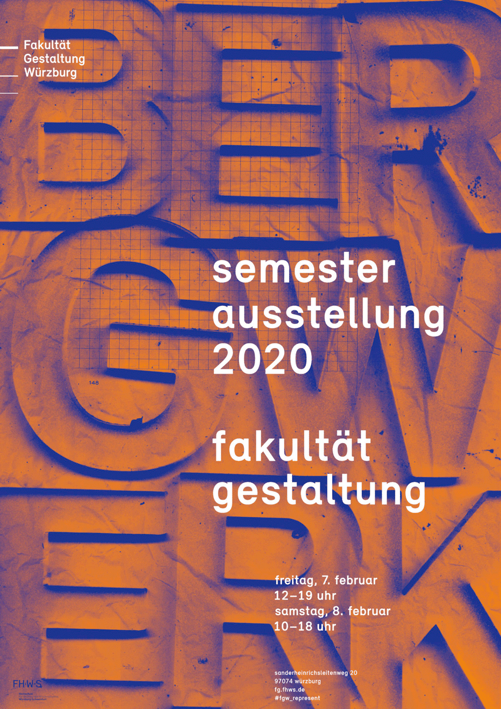 Semesterausstellung 2020 an der FHWS Gestaltung in Würzburg 