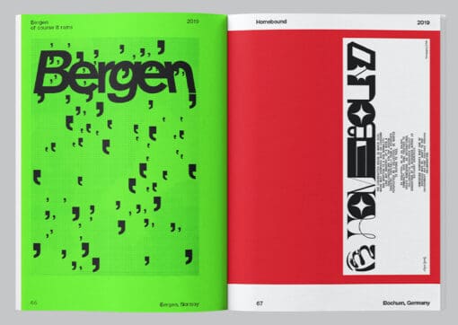 Plakatdesign experimentelle Typografie