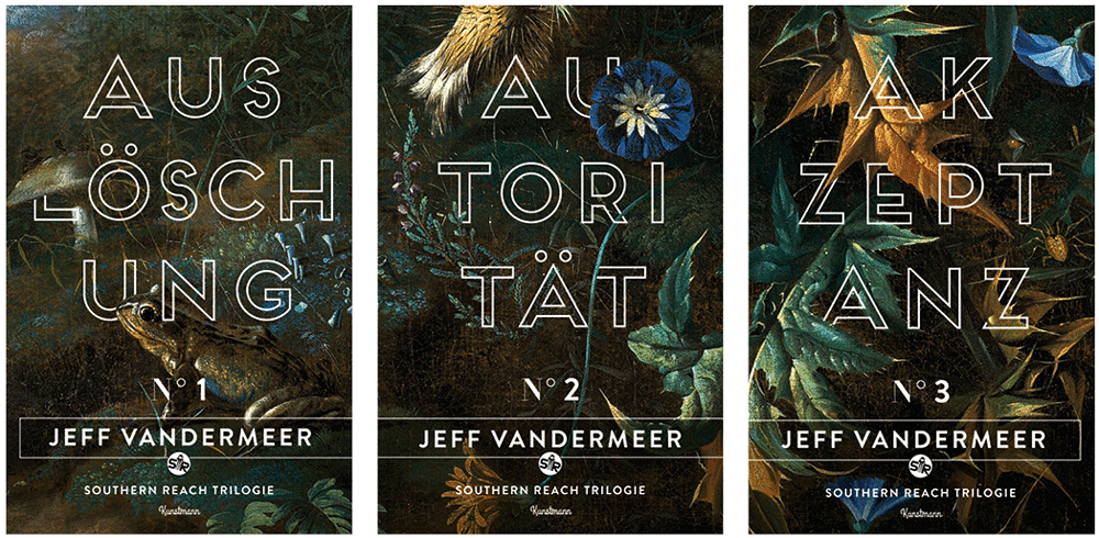 Coverdesign von Marion Blomeyer für eine Buchreihe von Jeff Vandermeer
