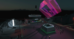 Virtuelle Klublandschaft mit 3D-Avataren in WebGL von Demodern für Kollektiv Turmstrasse