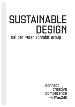 Produkt: Connect Booklet »Sustainable Design bei der Peter Schmidt Group«