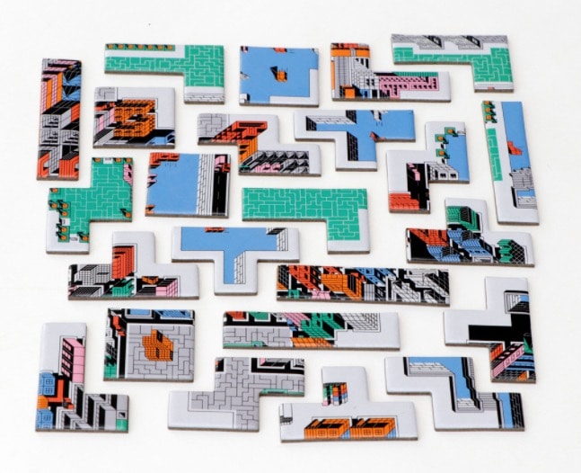 Geometrisches Puzzle mit 300 Teilen, illustriert von Peter Judson