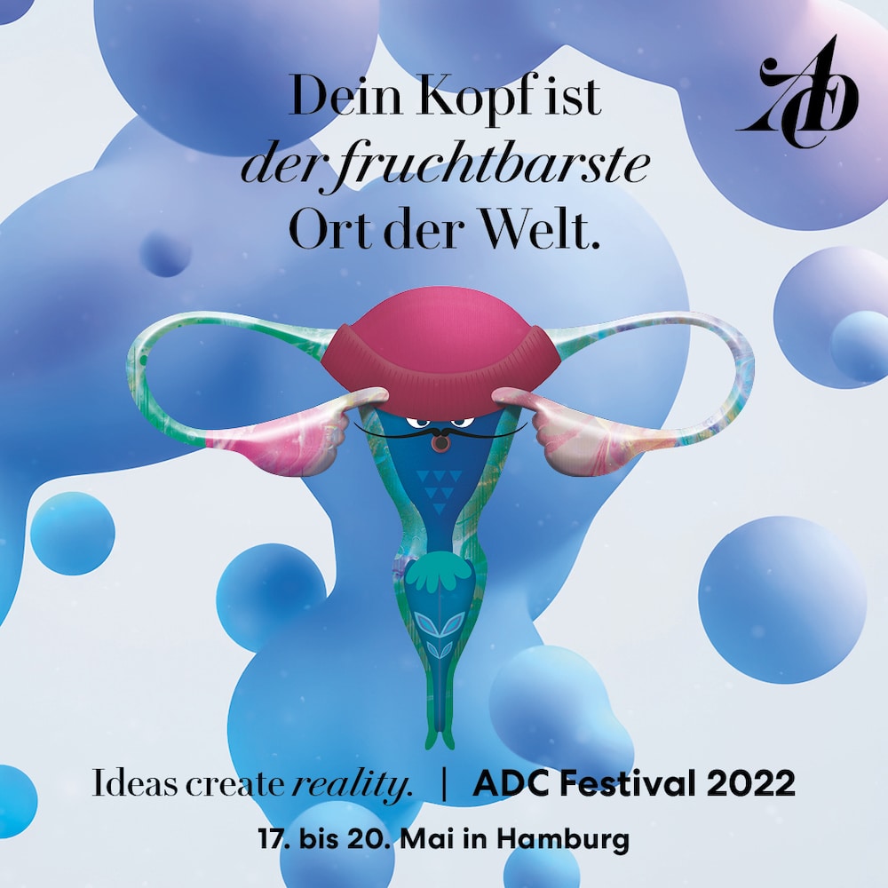 ADC Festival 2022_Motiv 2_DeinKopfistderfruchtbarsteOrtderWelt