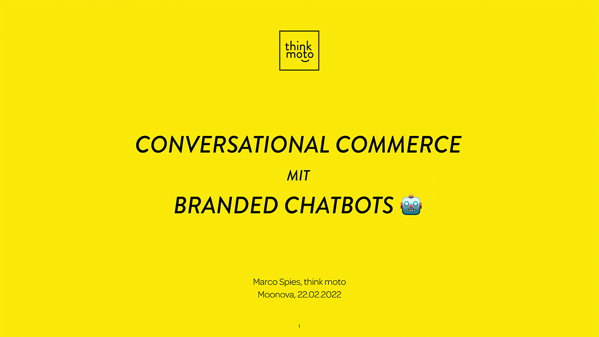 Conversationals Commerce mit Branded Chatbots