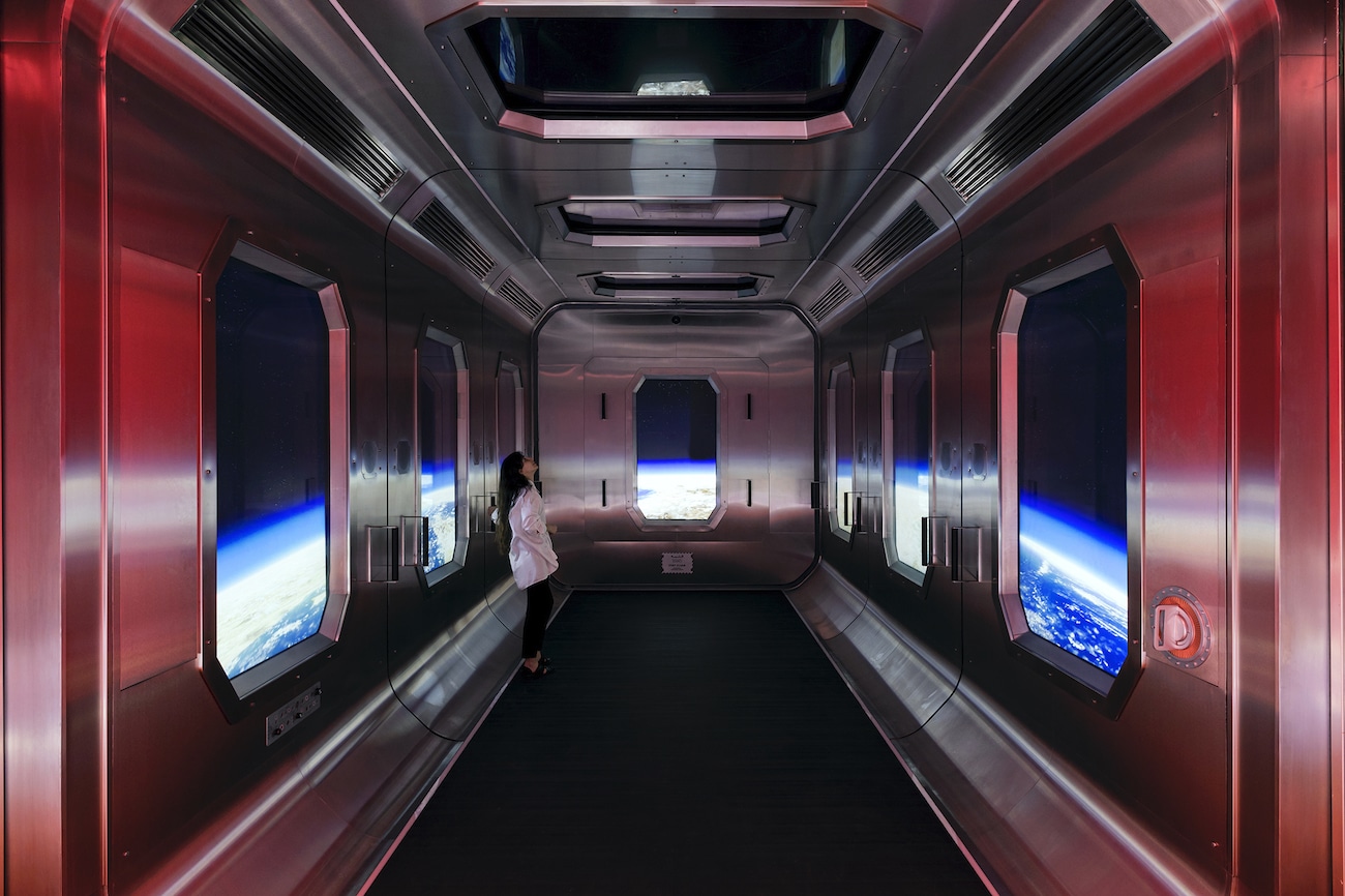 Ein Raumschiff als Element des Exhibition Design