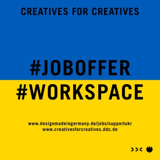 Creatives for Creatives: #Joboffer # Workspace
