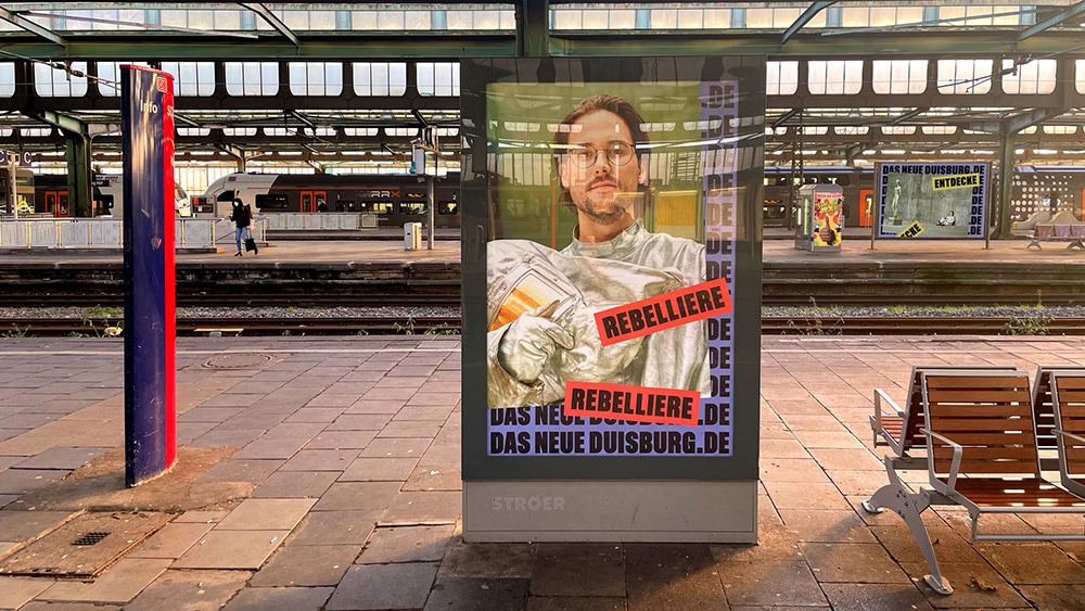 Plakatdesign für Das neue Duisburg von oppa franz