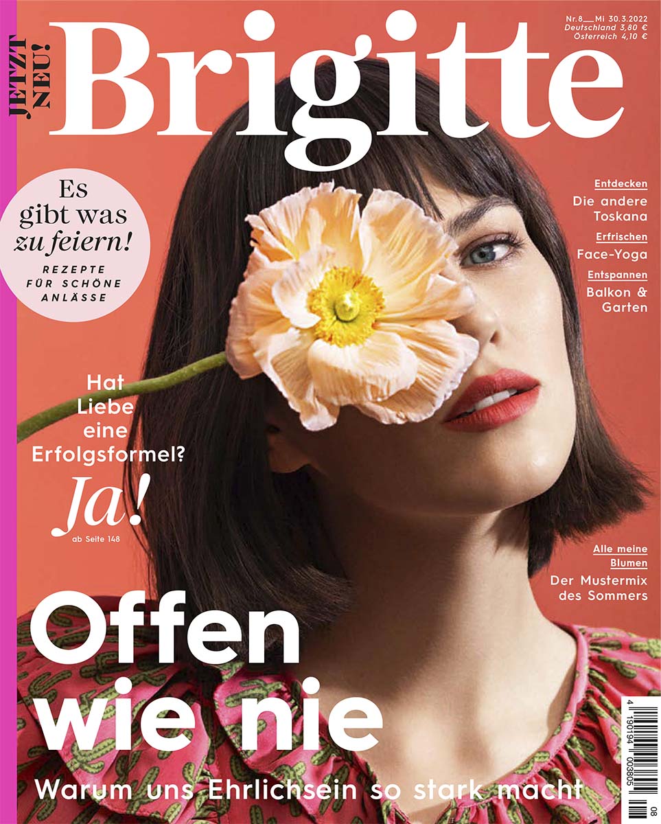 Brigitte Cover mit der Headline »Offen wie Nie« zeigt das neu designte Logo
