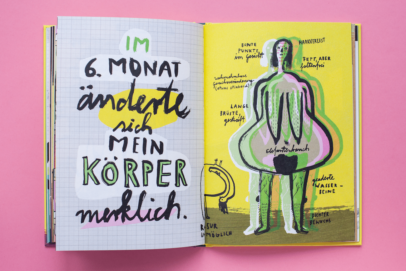 Illustrationen zur Schwangerschaft im Jaja Verlag