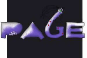 Das Page Logo in 3D mit einer kleinen Hand am oberen Bogen des Gs
