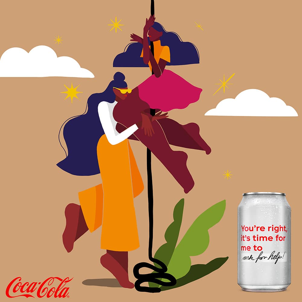 Illustration für Coca Cola von Danii Pollehn