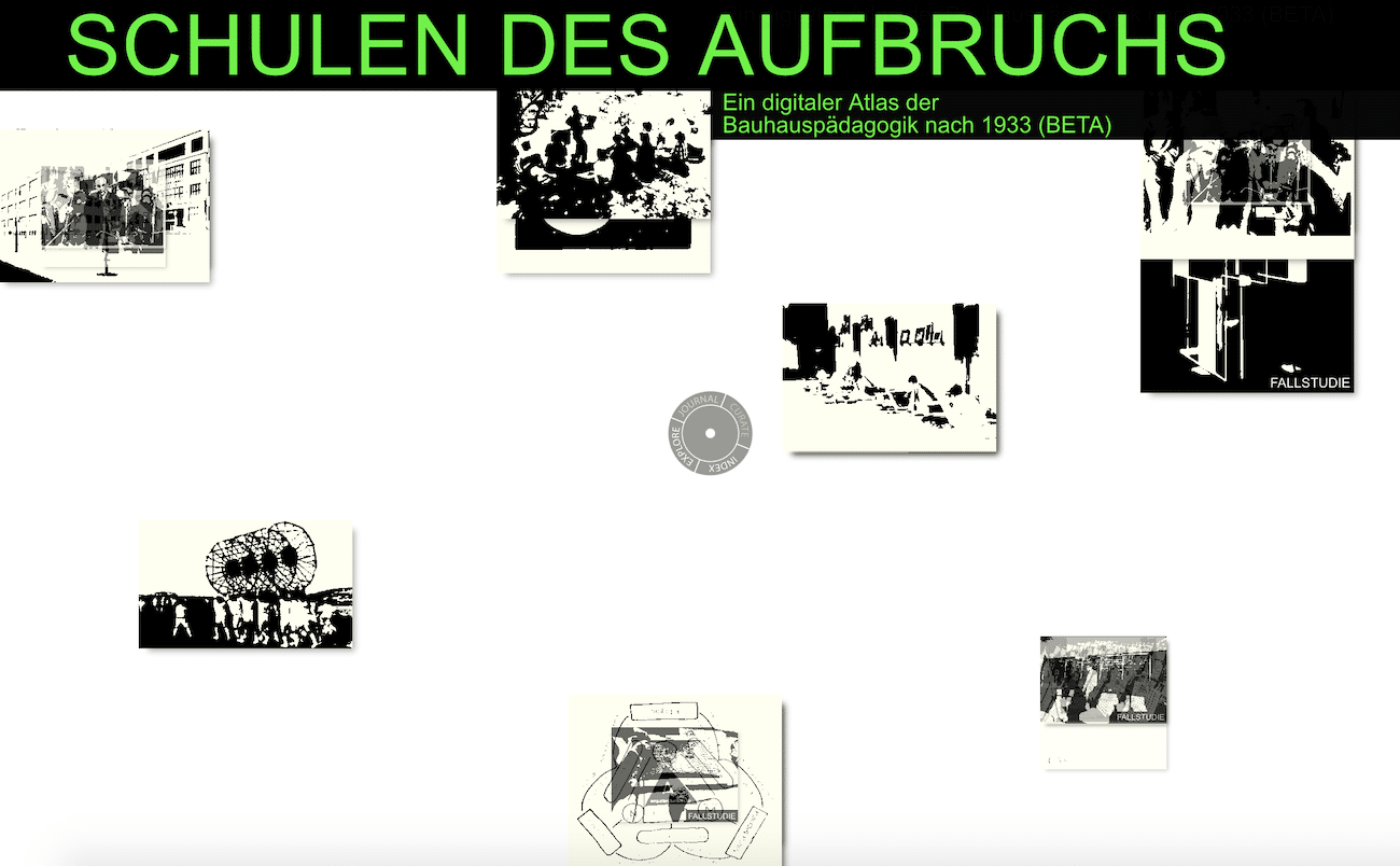 Start-Webdesign Bauhaus-Geschichte-Atlas