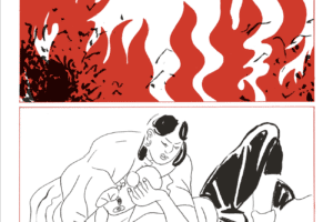 Titelillustration der Graphic Novel abfackeln von Nino Bulling
