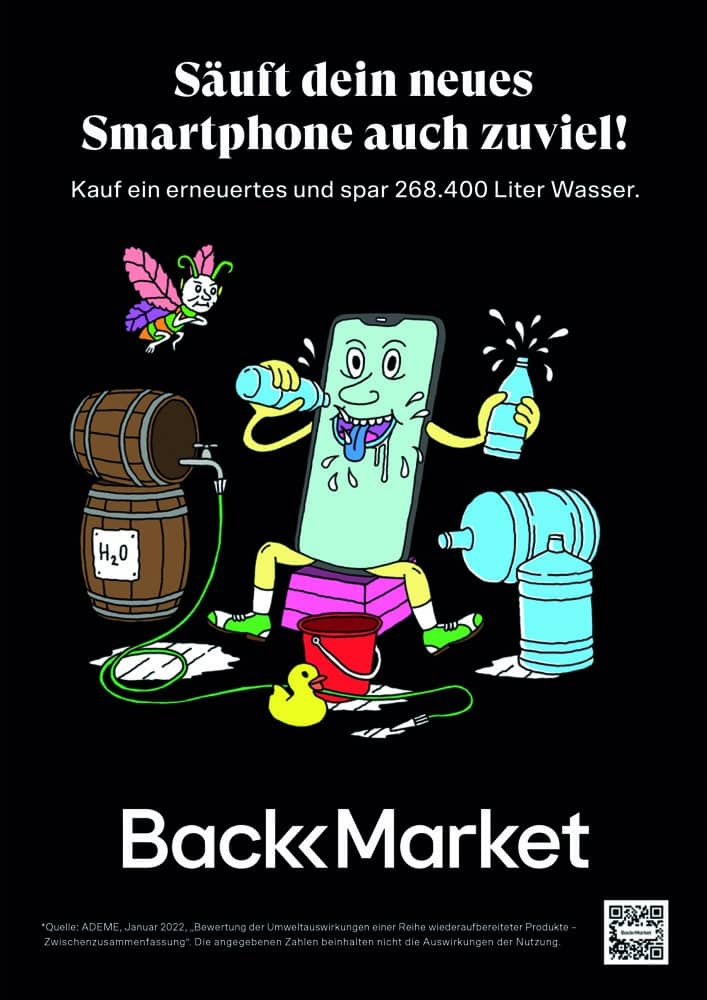 BackMarket erneuerte Handys Kampagne